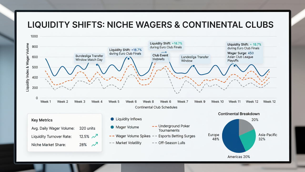 European football stadium view illustrating continental club match schedules and associated betting liquidity trends