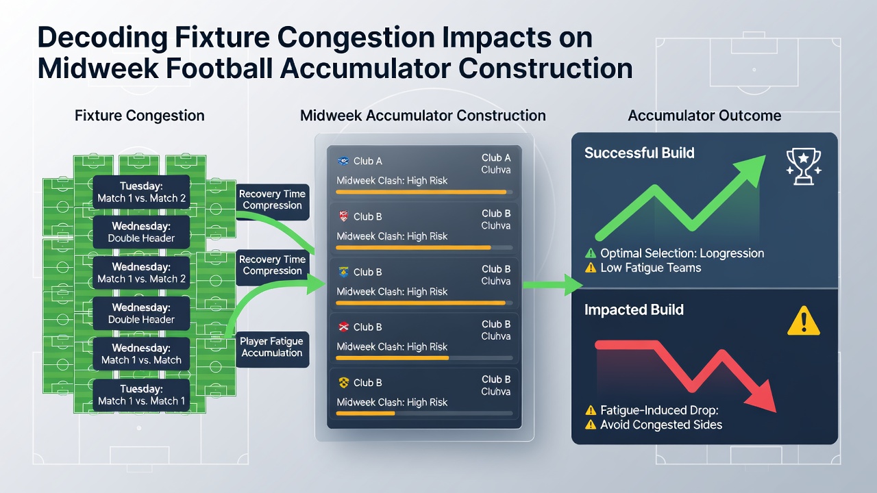 Data charts illustrating fixture congestion effects on midweek football results and betting markets