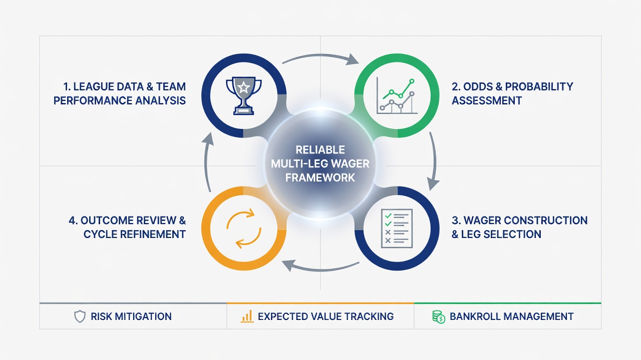 Data visualization of multi-leg wager outcomes based on mapped performance cycles in professional leagues