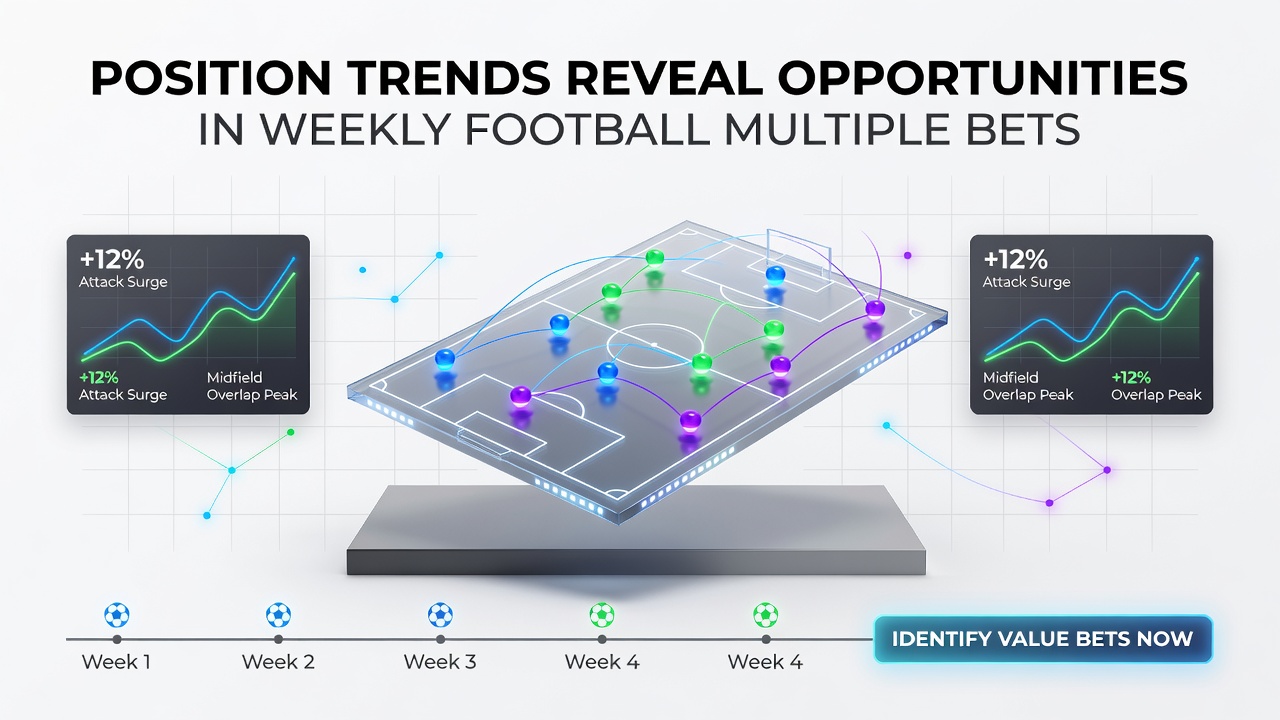 Data charts displaying football position trends and accumulator betting statistics